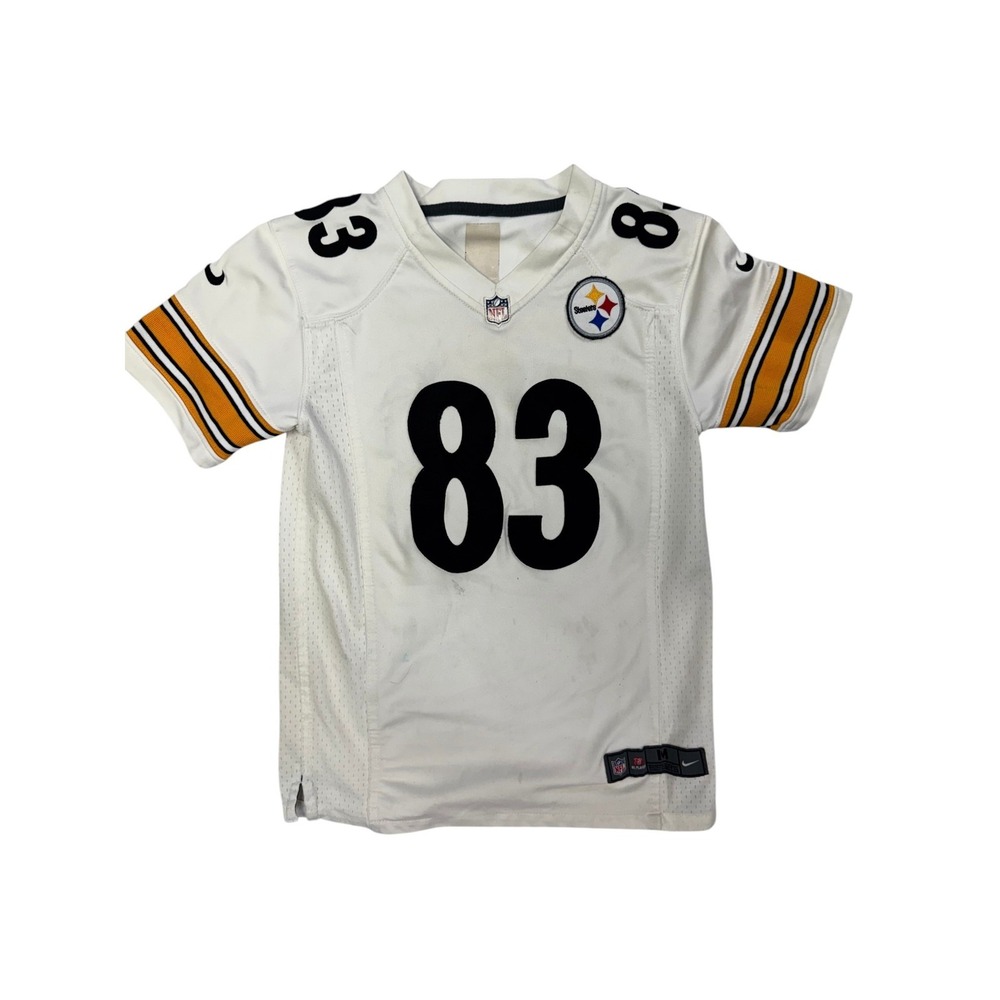 Nike Pittsburgh Steelers Heath Miller #83 Women's M White NFL Football Jersey